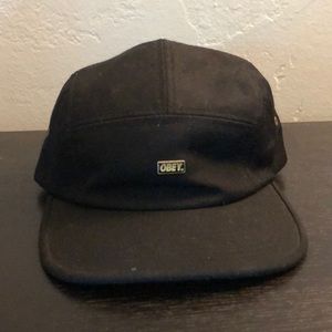 OBEY 5 panel black hat